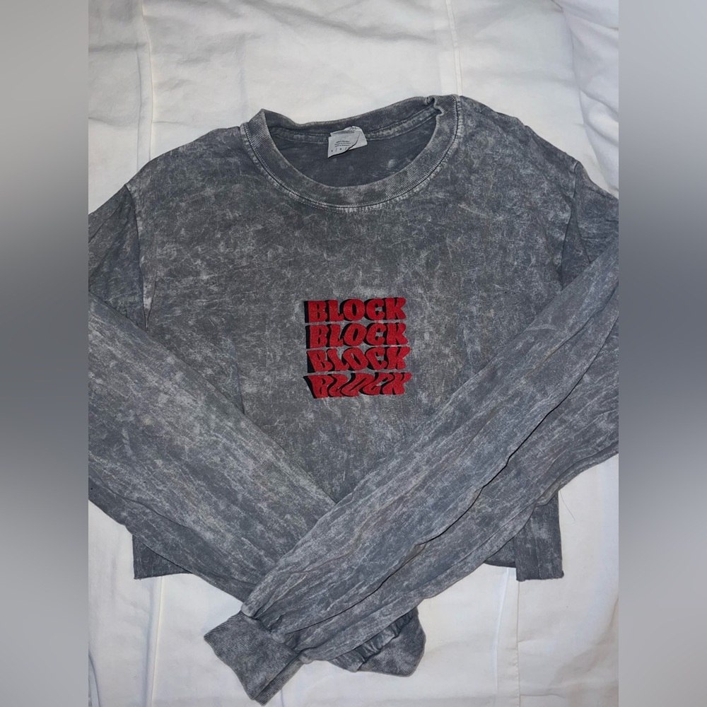 Ohio State Game Day BLOCK Long Sleeve Crop